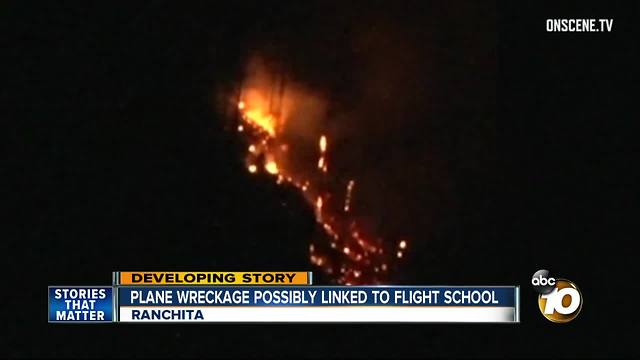 Plane wreckage possibly linked to flight school