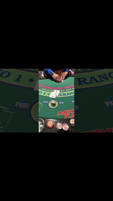 $5,000 First Blackjack Hand!! #blackjack #casino #gambling