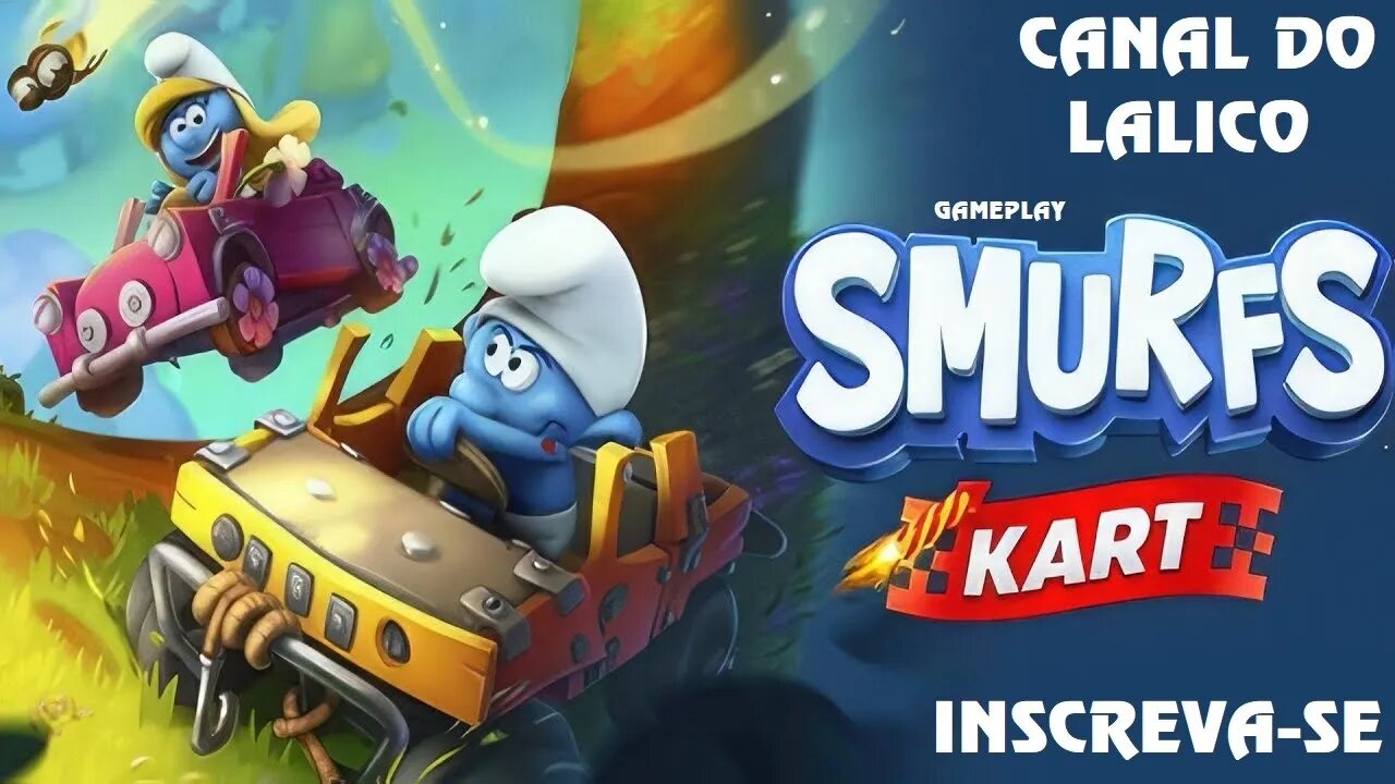 SMURFS KART: A CORRIDA MAIS AZUL E ENGRAÇADA -- GAMEPLAY ALEATÓRIA -- CÓPIA DO MARIO KART