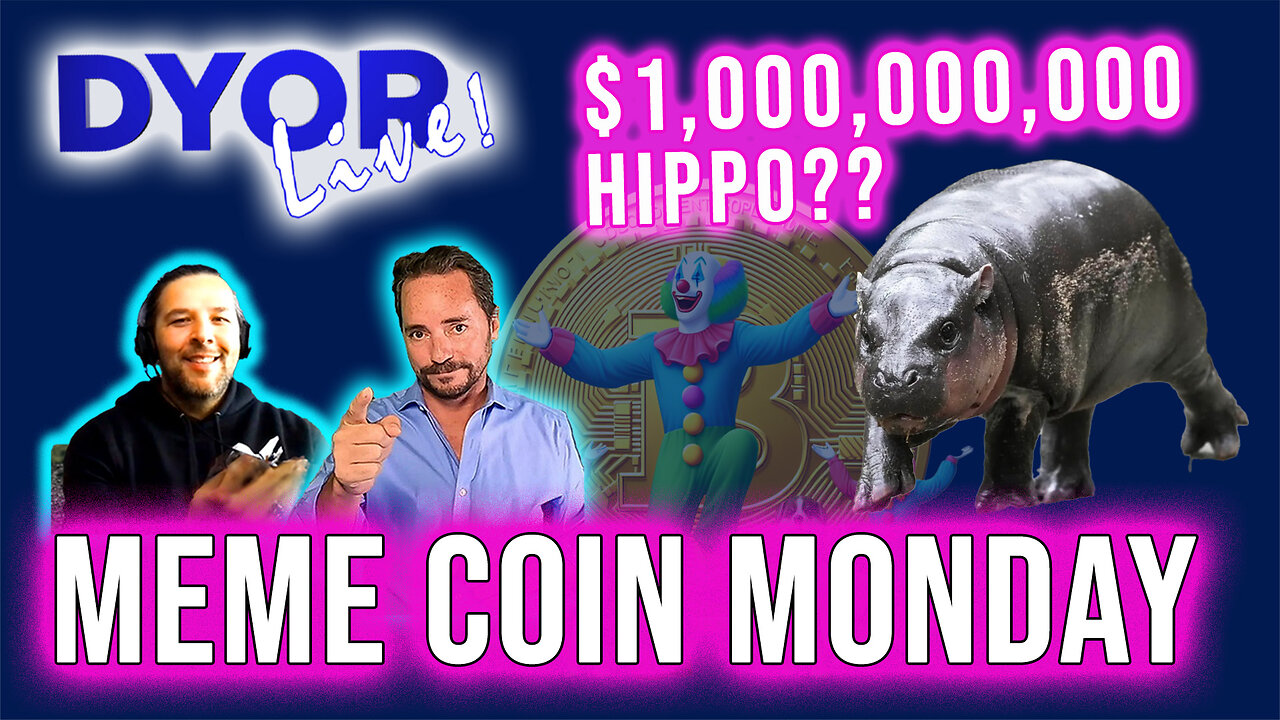 DYOR Live: Who is Moo Deng? Find out on Meme Coin Monday