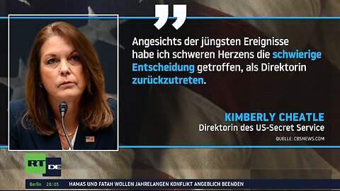 Wegen Trump-Attentat: Chefin des Secret Service zurückgetreten