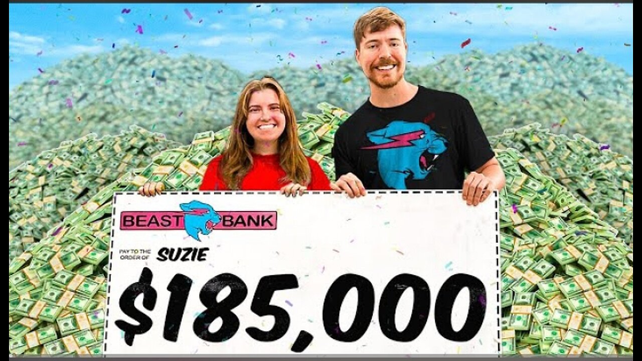 Mr beast spent $185000 in public