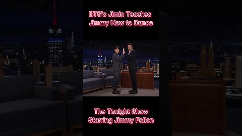 BTS's Jimin Teaches Jimmy How to Dance on The Tonight Show #shorts