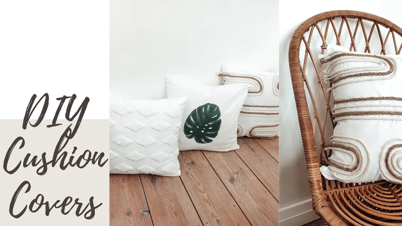 3 Ways To Decorate Cushion/ Pillow Cover | DIY Tutorial | Room Decor Boho Style