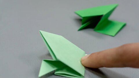 How To Make a Paper Jumping Frog - Fun & Easy Origami