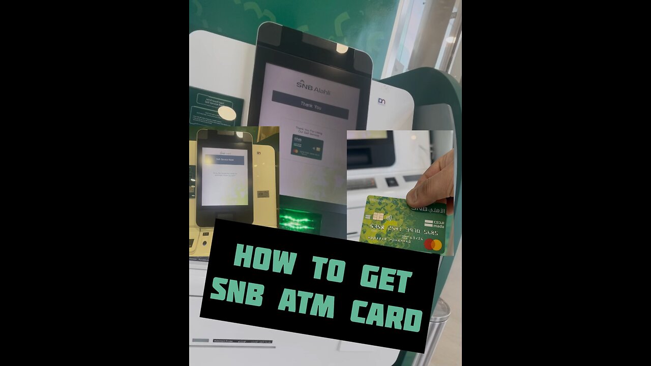 How to Print SNB ATM Card | How to Print Bank Alahli ATM Card | practical show