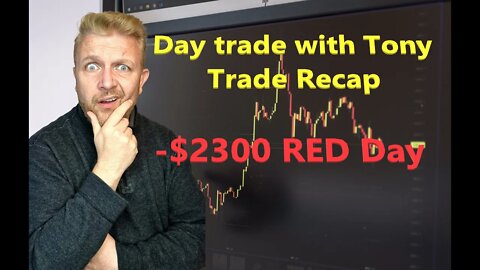 Day Trade With Tony Trade Recap: Busy Trading Day (9 stocks) For -$2.3k RED Day.