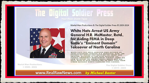 White Hats Arrest Ret Gen H R McMaster for TREASON