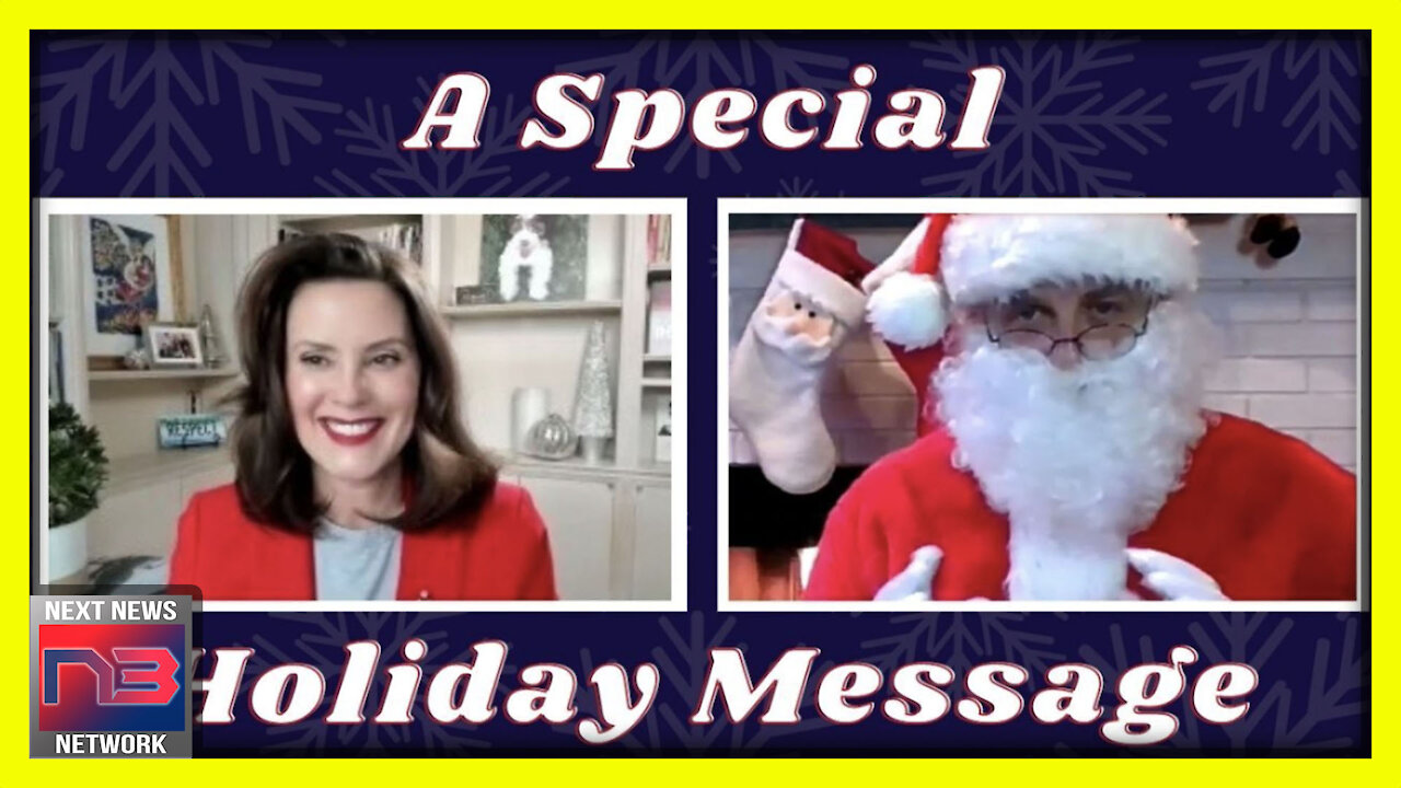 CREEPY! Gov. Whitmer Scars Kids for LIFE during BIZZARE Zoom Call with Santa