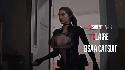 Resident Evil 2 Remake Claire BSAA Catsuit Outfit Mod