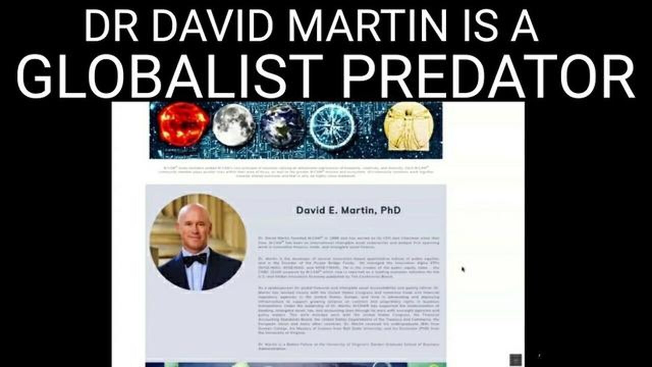 Dr. David Martin - Pioneer in Predatory Globalist Economic Piracy - Intangible Assets