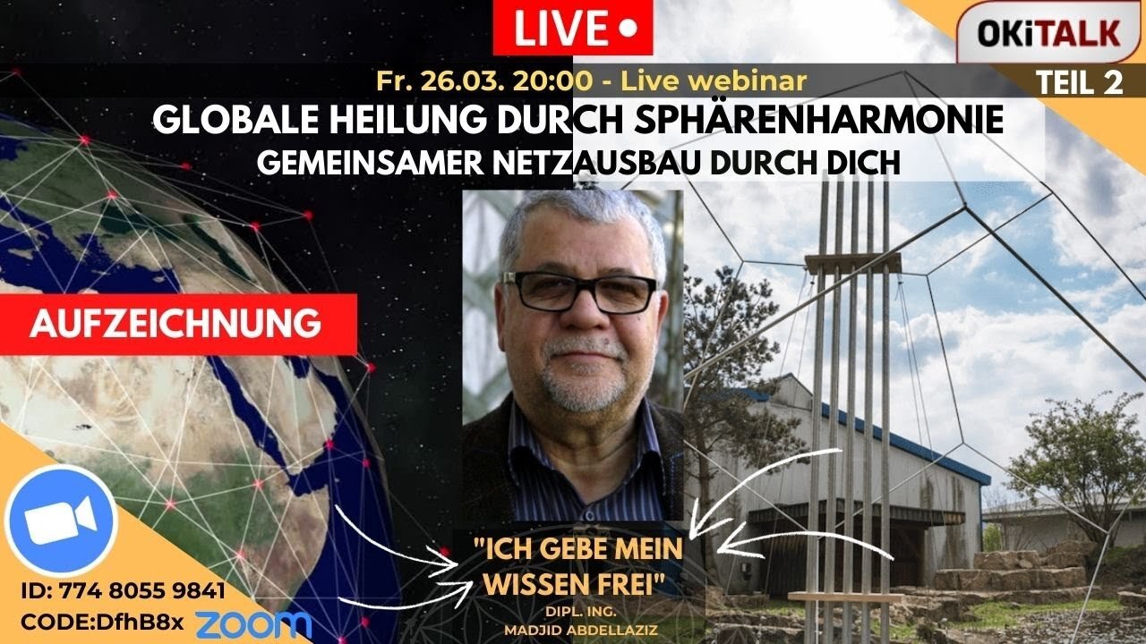 🔴 Webinar #2 |26-03-21 Ich gebe mein Wissen frei-Gemeinsamer Netzausbau der Sphärenharmonieanlagen!