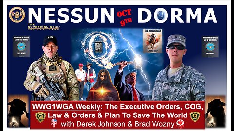 WWG1WGA-Derek Johnson, Brad Wozny-Have MAGA Faith, [DS] Hurricanes Helene, Milton, FEMA, Law of War
