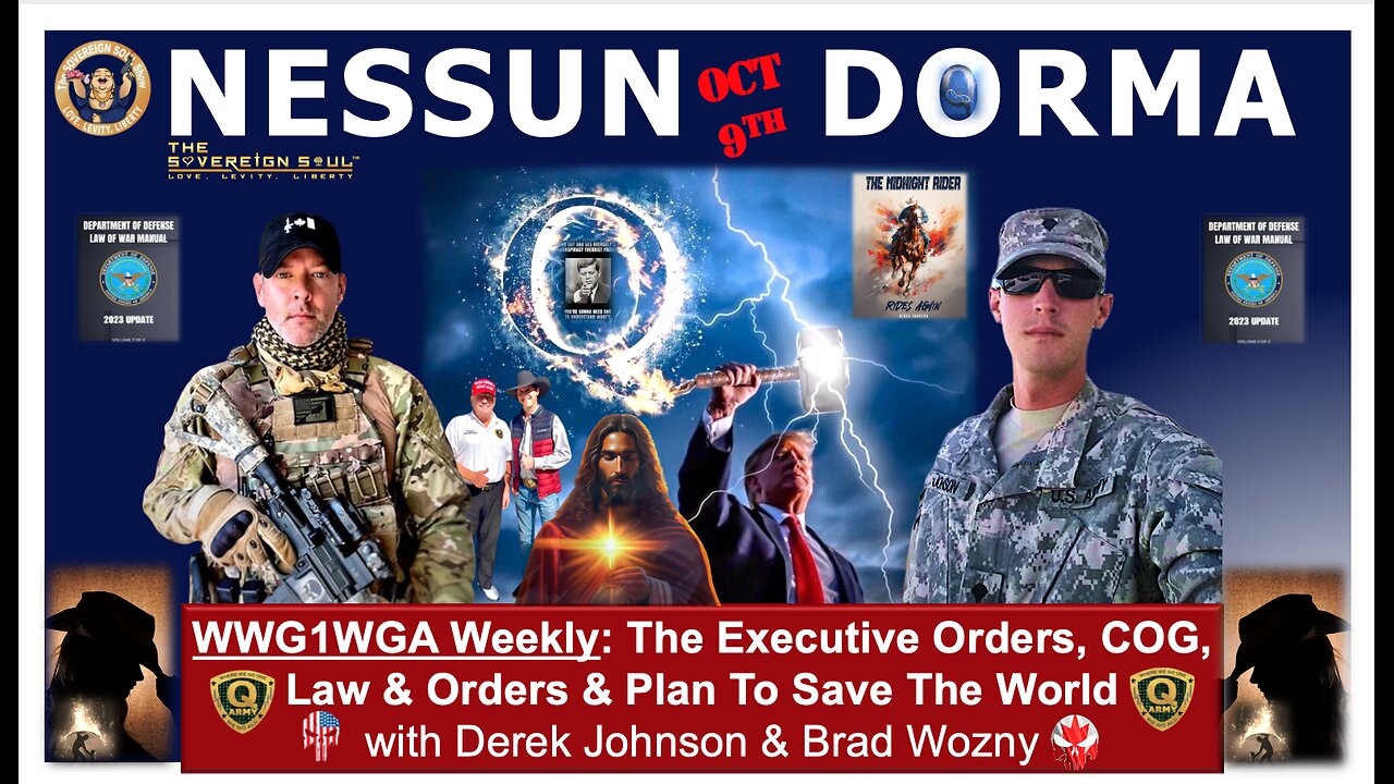 WWG1WGA-Derek Johnson, Brad Wozny-Have MAGA Faith, [DS] Hurricanes Helene, Milton, FEMA, Law of War