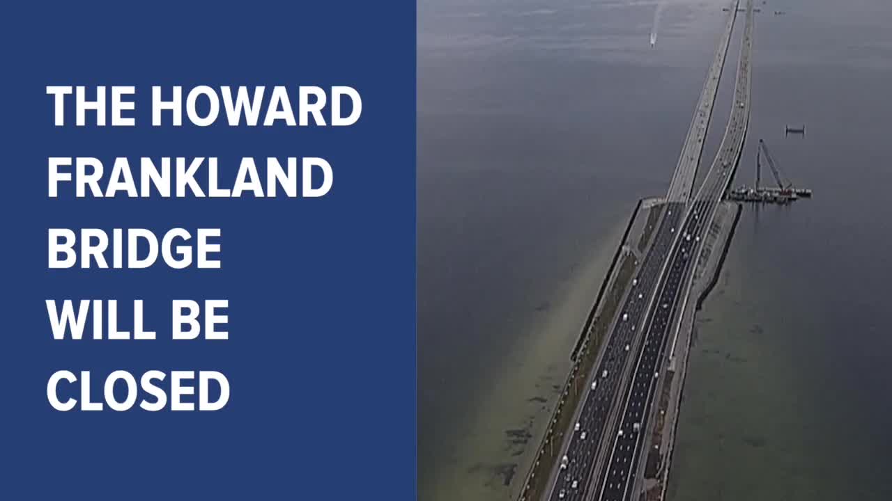 Howard Frankland Bridge to close this weekend for construction