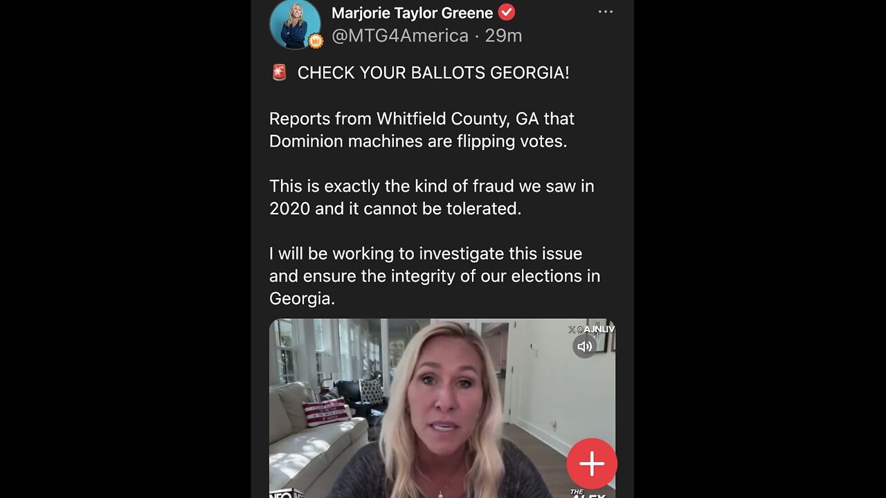 REP. MARJORIE TAYLOR GREENE WARNS🎰🚨👩💻⚠️📸 DOMINION MACHINES FLIPPING VOTES🚩🚨🎰🏷️🚶♂️💫