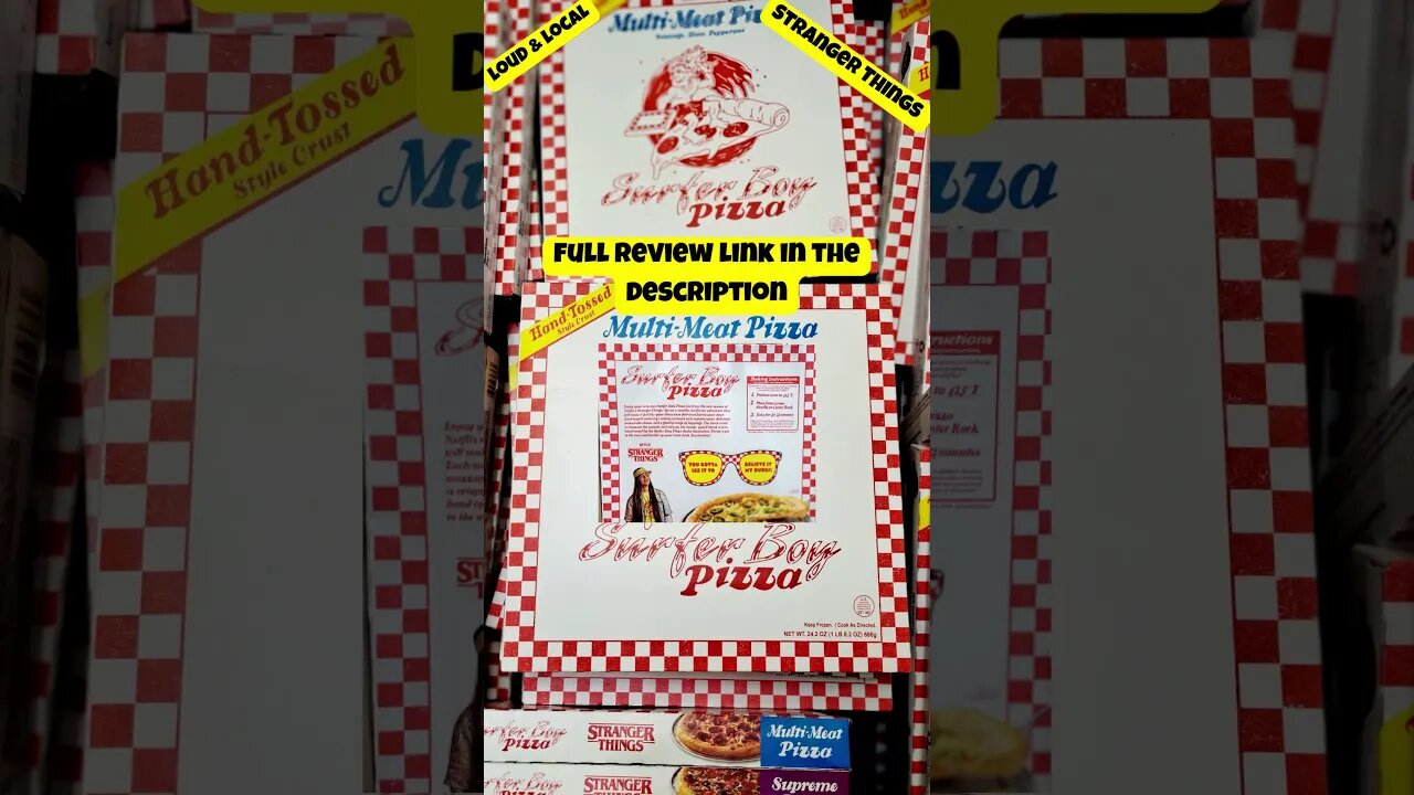 Stranger Things Surfer Boy Frozen Pizza Review #surferboypizza, #strangerthings