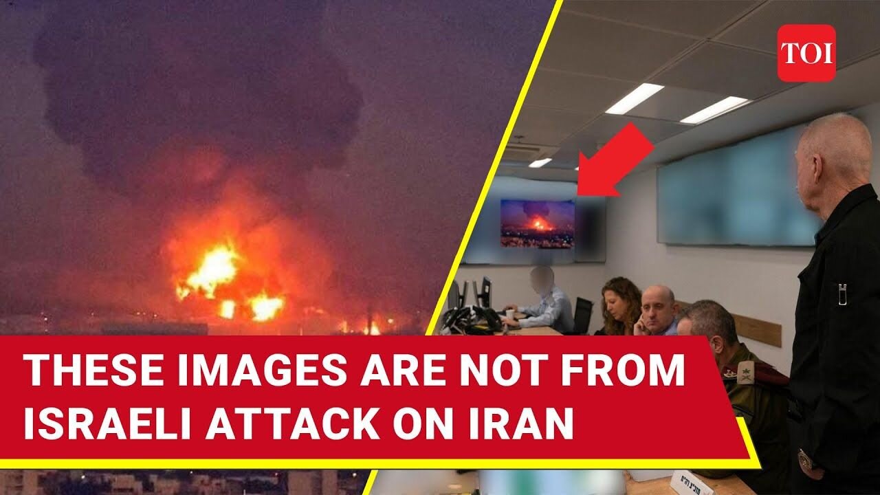 Israeli Military Shares Fake Photo Of Iran Attack During Govt Briefing | Misinformation Debunked