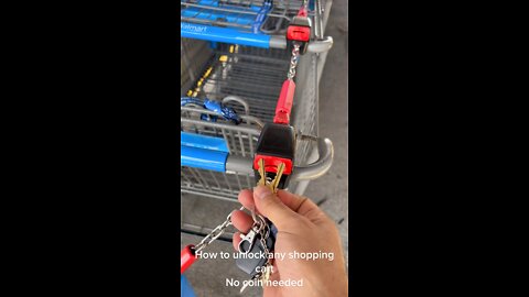 Unlock any coin shopping cart