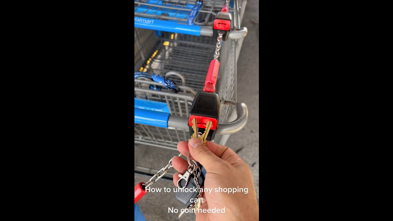 Unlock any coin shopping cart