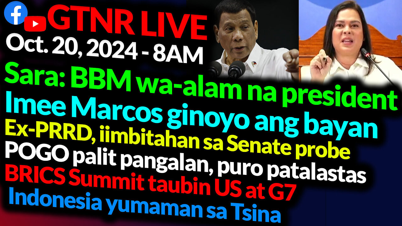 VP Sara Duterte Nagsalita Na! DU30 Drug War Iimbestigahan daw? | GTNR with Ka Mentong and Ka Ado