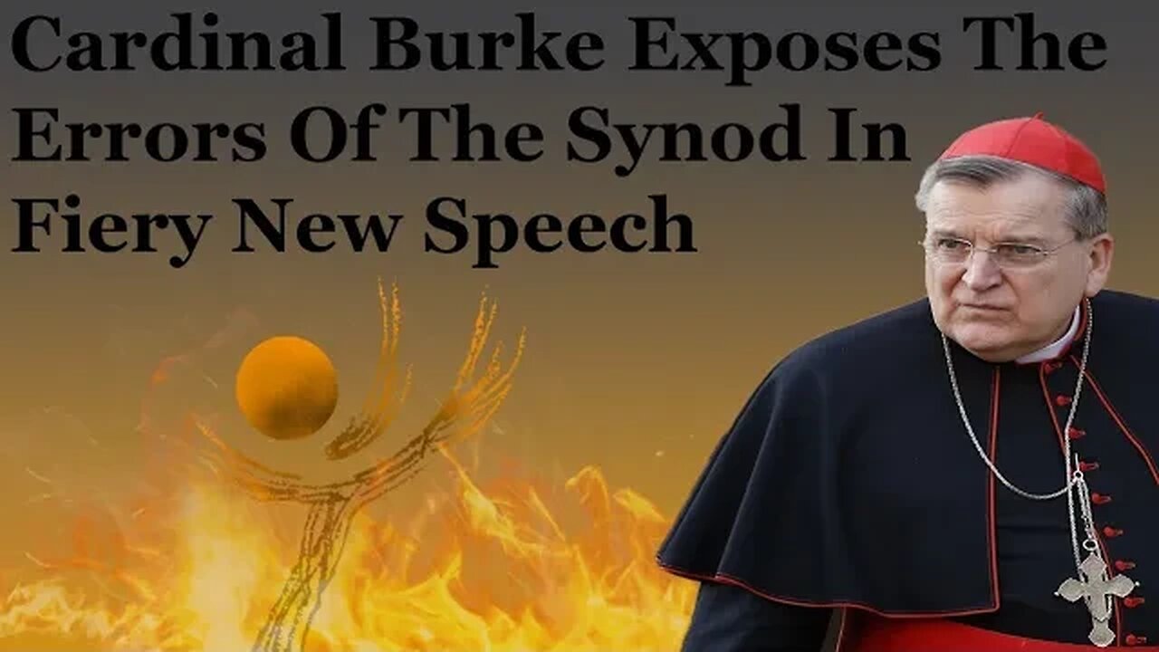 Cardinal Burke Exposes The Errors Of The Synod In Fiery New Speech