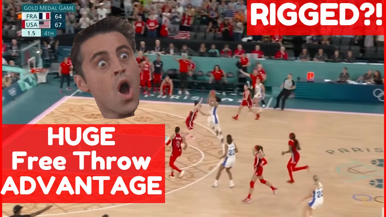 USA Womens Basketball RIGGED? 34 Foul Shots vs FRANCE #nbareaction #caitlinclark #parisolympics2024