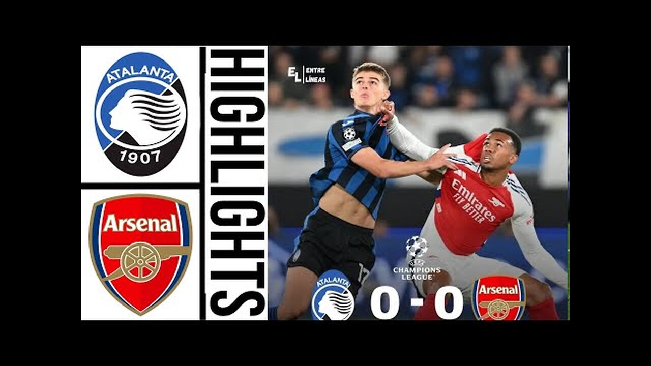 Atalanta - Arsenal _ david raya penalty save _ Highlights UEFA Champions League 24_25