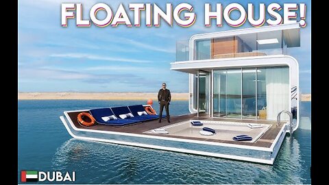 Touring a $4,700,000 floating house with an UNDERWATER BEDROOM!