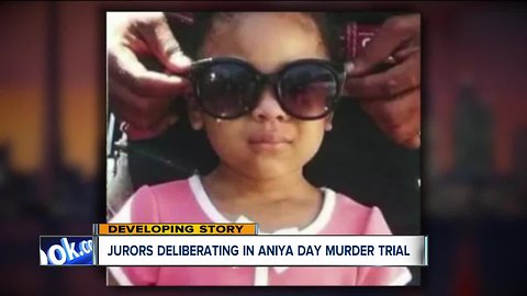 Jury finishes deliberations for the day in trial of mother, boyfriend accused of killing 4-year-old Aniya Day-Garrett