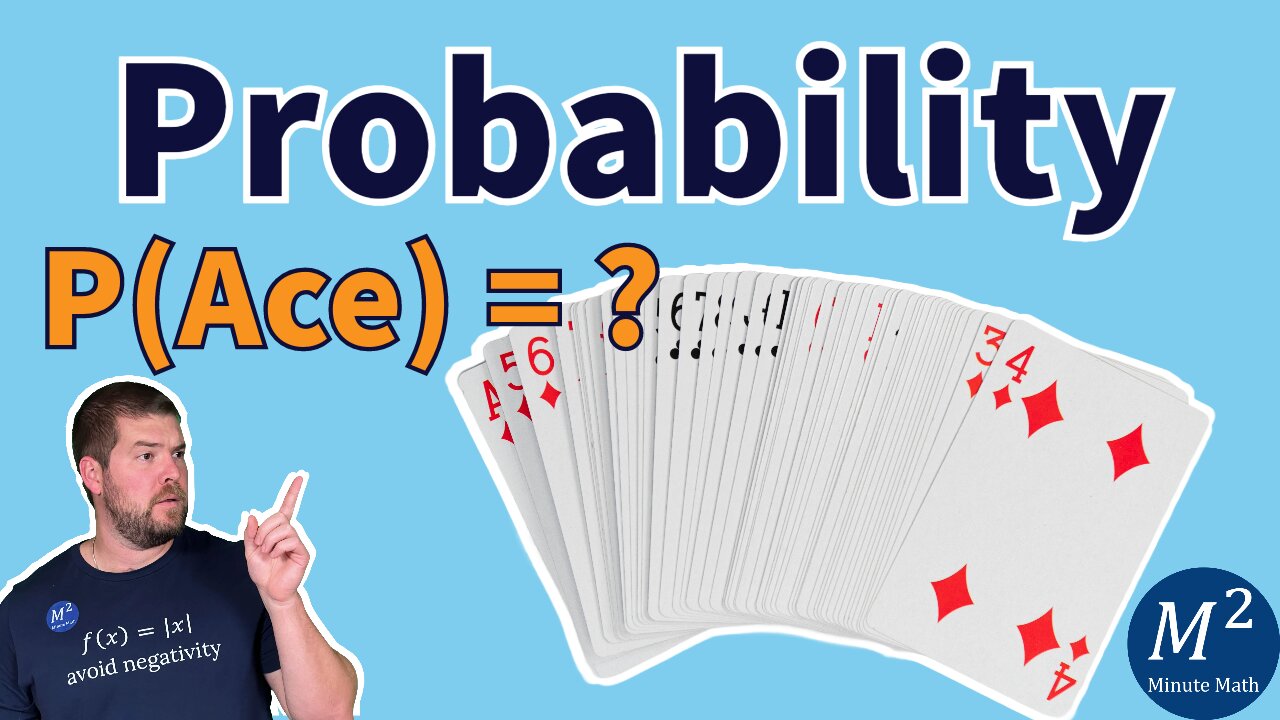 What is the Probability of Drawing an Ace at Random from a Deck of Cards #probability #mathhelp