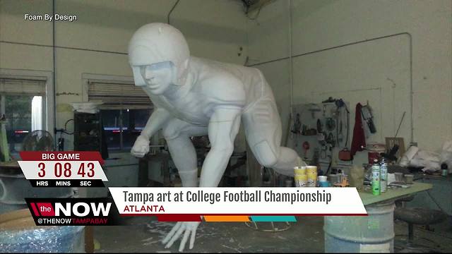 Tampa artist showcasing commissioned work at National Championship game in Atlanta