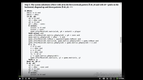 Pattern Deduction for Connect 4 in 1 Move (AI version 0.048 2024-08-20) - Step 5