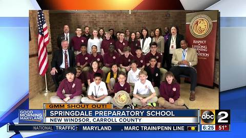 Good morning from Springdale Preparatory School