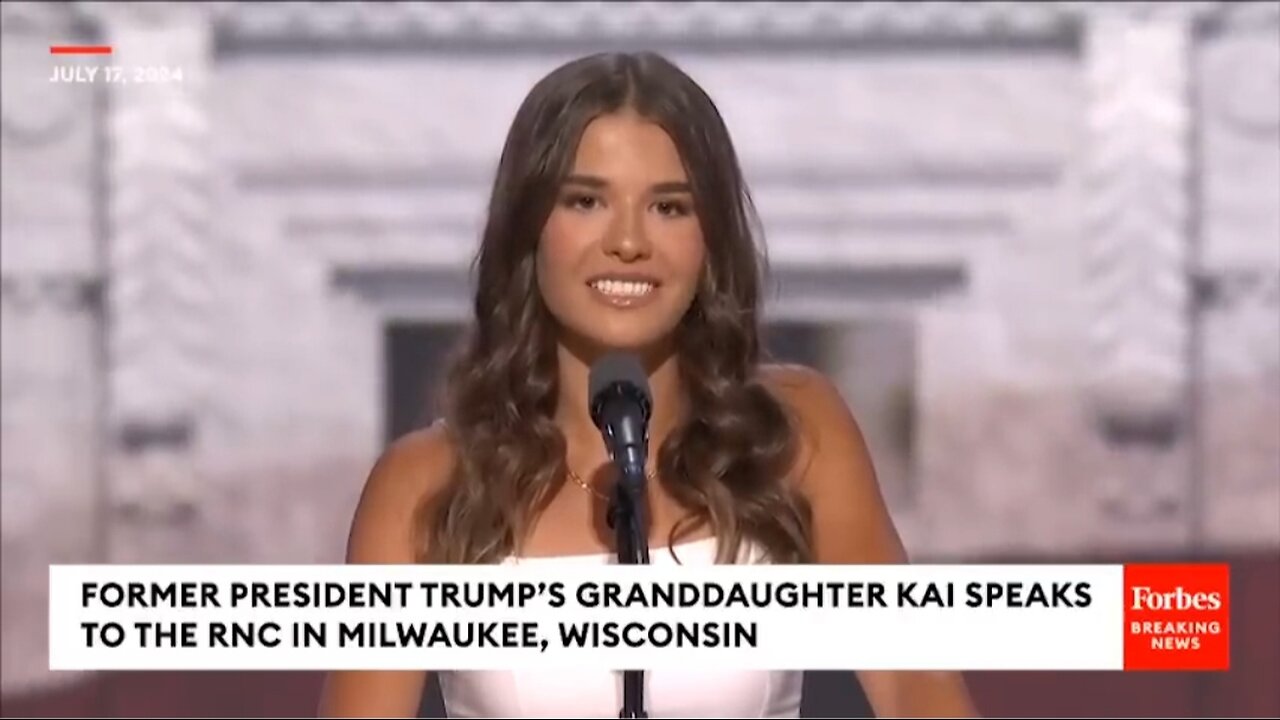 SURPRISE RNC MOMENT: Trump's Granddaughter Kai Comes Onstage And Praises Grandfather