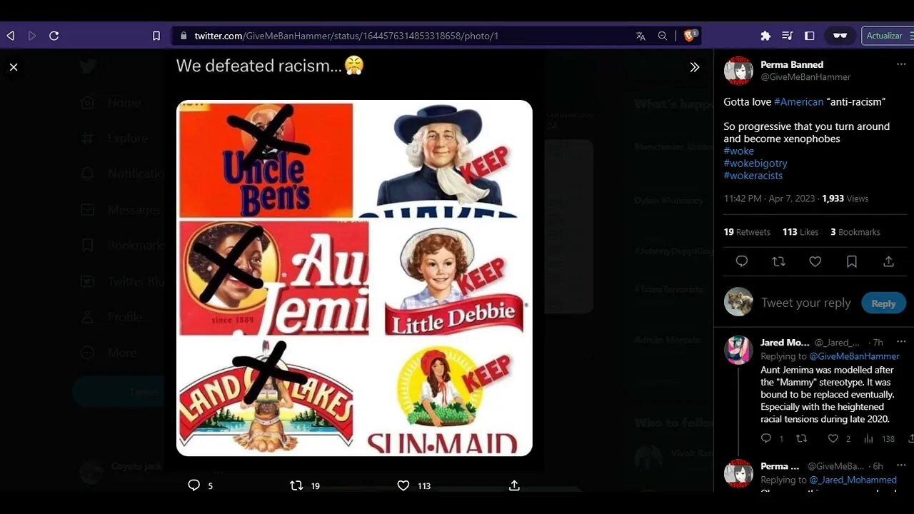 Brands complaining about what they are. reeeeeecist