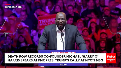 Michael 'Harry O' Harris…Co-Founder Of Death Row Records…At MAGA Square Garden…Worst Nazi Rally EVER