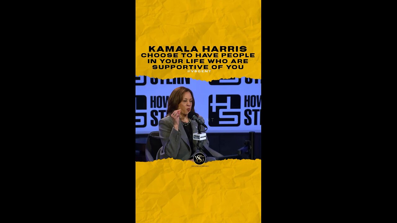 @kamalaharris Choose to have people in your life who are supportive of you