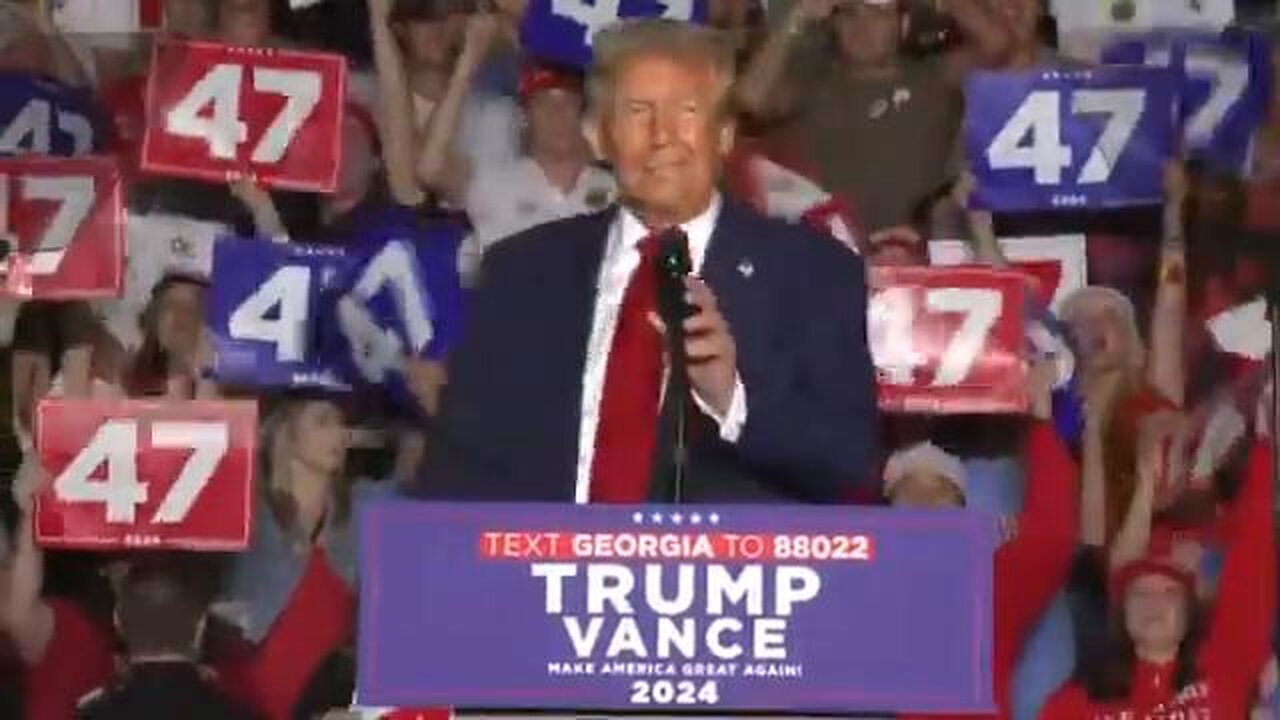 Donald Trump rallies in Atlanta, Georgia amid early voting - October 28, 2024