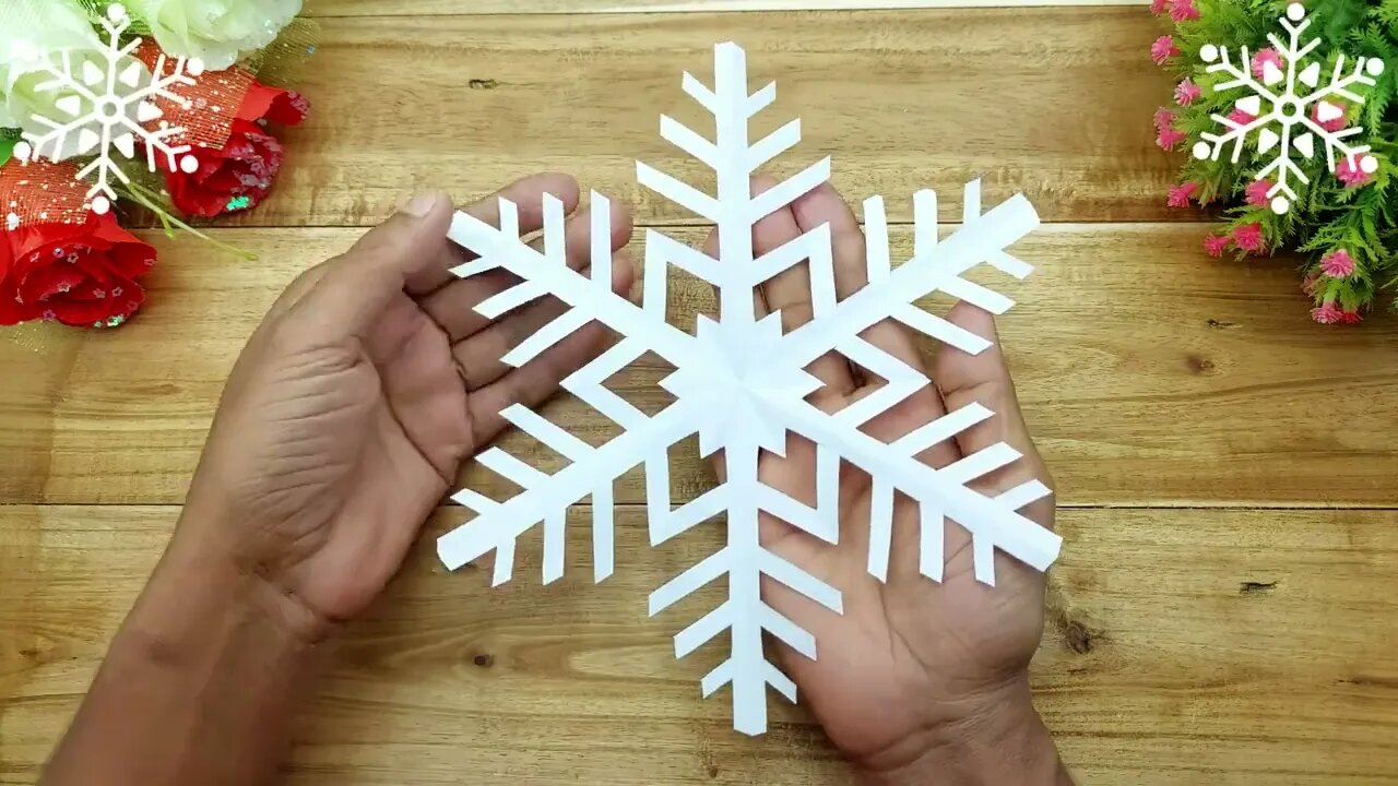 Paper Cutting Snowflakes Design ❄️ How to Make Snowflake Out of Paper 🎄 Easy Paper Crafts