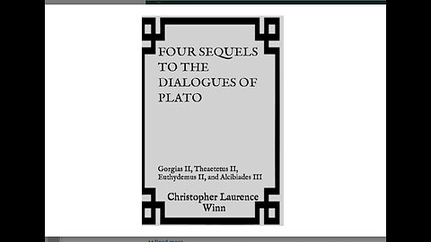 Theaetetus II. Whether Being is One or Many- from a sequel to Plato's dialogues