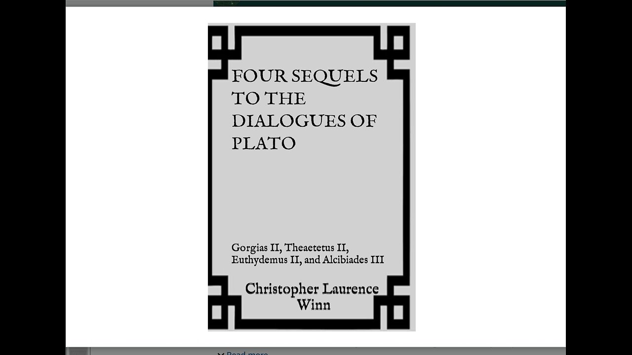 Theaetetus II. Whether Being is One or Many- from a sequel to Plato's dialogues