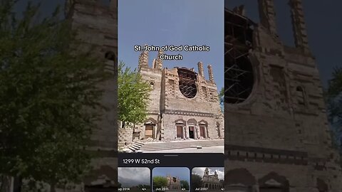 The destruction of St. John of God Catholic Church
