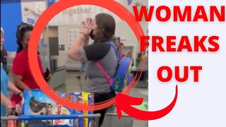 WOMAN FREAKS OUT IN WALMART