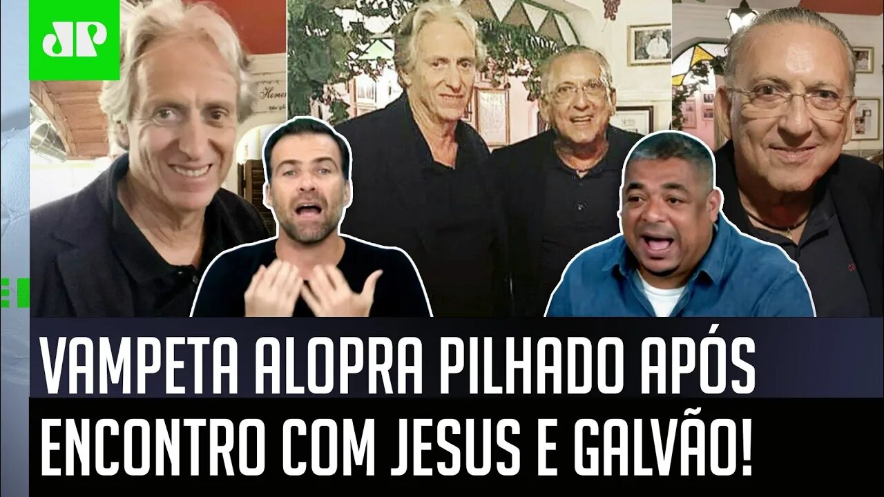 "Pena que o Mauro Cezar NÃO TÁ! VOCÊ VIU o Jorge Jesus e o Galvão ONTEM e..." Vampeta EXPÕE Pilhado!