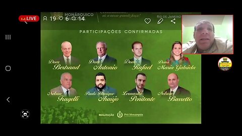 Ao vivo: neste sábado, Encontro monarquico dia 15