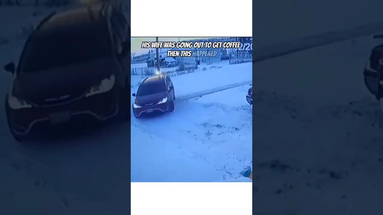 Wife Snow Drifts For Coffee