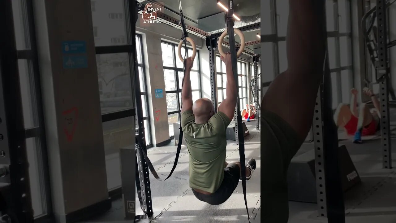 Ring L-Sit Pull Ups #shorts #backworkout #core #calisthenics #biceps