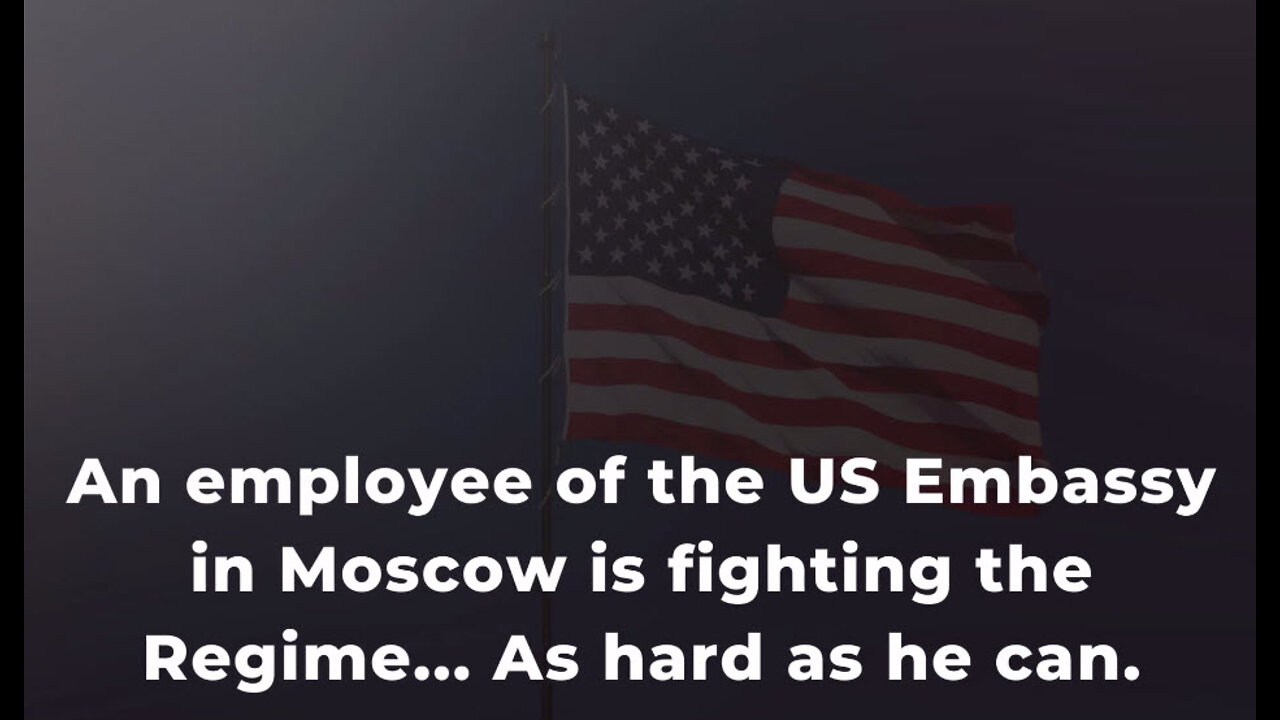 Moscow: An employee of the US Embassy is fighting the Regime... As hard as he can