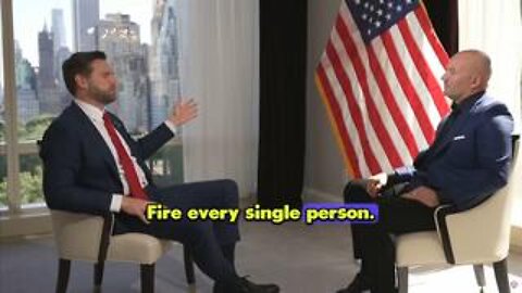 JD Vance just said Trump will FIRE every single official at the FBI, CIA, DHS, CDC, etc that forced